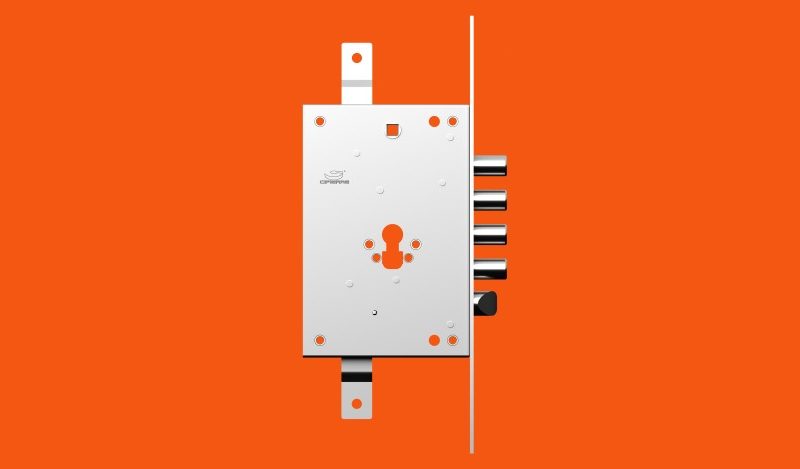 Serratura Serie F4 a 4 fori di fissaggio - Cipierre Serrature