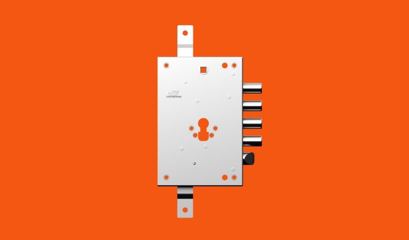 Serratura Serie F4 a 4 fori di fissaggio - Cipierre Serrature